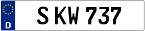 Trailer License Plate